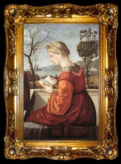 framed  CARPACCIO, Vittore The Virgin Reading fd, ta009-2